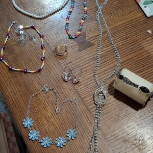 Necklaces, Ring, Earrings, Bracelet